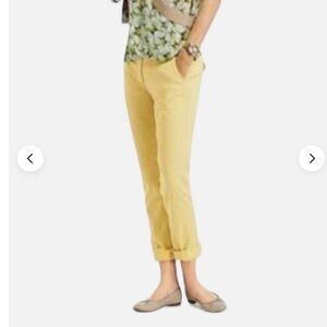 Cabi Yellow Sunshine Coast Crop Pants
